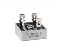 Christol Pont Redresseur KBPC5006 Pont Redresseur de Puissance 50A 600V Métal pour Boîtier Diode Pont Contrôle Sin