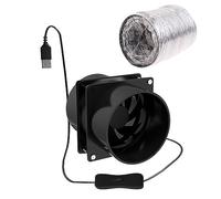 Christol Ventilateur d'extraction USB 1 Vitesse absorbeur de fumée à souder extracteur de fumée ESD Ventilateur d'extraction de Conduit avec Tuyau de 1/3/6 m Ventilateur de Ventilation