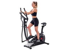Christopeit Sport AX 6500 Vélo hybride 2 en 1 - 10 niveaux de résistance, avec système de freinage magnétique, poids jusqu'à 150 kg