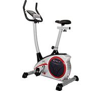 CHRISTOPEIT Vélo d’appartement ergomètre AL 2 - 24 niveaux de résistance, système de freinage magnétique 9 kg, écran LCD, capteurs de pouls, support tablette, jusqu’à 150 kg