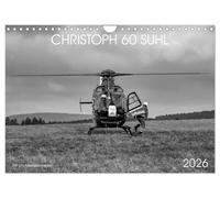 Christoph 60 Suhl (Wandkalender 2026 DIN A4 quer), CALVENDO Monatskalender: Schwarz-Weiss-Fotokalender mit Motiven des Rettungshubschraubers Christoph 60 Suhl, der DRF Luftrettung