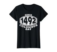 Christophe Columbus Navigator Depuis 1492 T-Shirt Graphique avec Valeur, Femme, Noir, XL