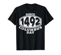 Christophe Columbus Navigator Depuis 1492 T-Shirt Graphique avec Valeur, Homme, Noir, M