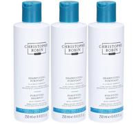 Christophe Robin Shampooing Purifiant à la Boue Thermale 3x250 ml