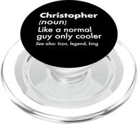 Christopher, comme Un Gars Normal, Seulement Une légende Plus Cool, King First PopSockets PopGrip pour MagSafe