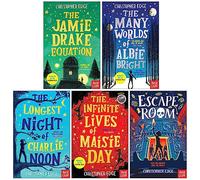 Christopher Edge Collection 5 Books Set (The Jamie Drake Equation, The Many Worlds of Albie Bright, The Longest Night of Charlie Noon, The Infinite Lives of Maisie Day, Escape Room)