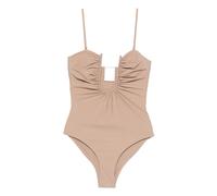 Christopher Esber - Arced Ruched One Piece - Femme - Maillots de bain - Brun - Taille: 34 FR