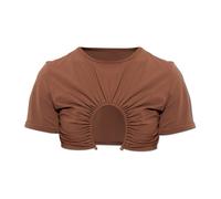 Christopher Esber - Haut de bikini à œillets - Femme - Tops - Brun - Taille: 40 FR