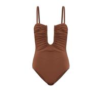 Christopher Esber - Maillot de bain une pièce Arced Ruched - Femme - Maillots de bain - Brun - Taille: 38 FR