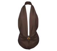 Christopher Esber - Mineral Stone One-piece - Femme - Maillots de bain - Brun - Taille: 38 FR