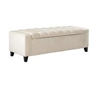 Christopher Knight Home Hikaru Ottoman de rangement en velours ivoire