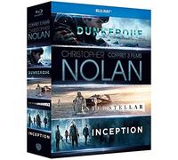 Inception · Interstellar · Dunkerque – Christopher Nolan – Blu-ray – Coffret 3 films – Warner Bros.