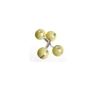 Christopher Simpson - Boutons de manchette - Cricket - Jaune - Homme