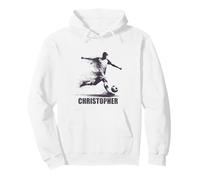 Christopher Soccer Prénom personnalisé pour garçon Christopher Sweat à Capuche