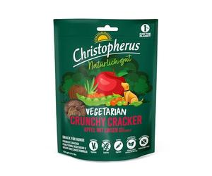 Christopherus Vegetarian Crunchy Snack Pomme avec lentilles, 125 g