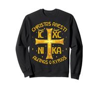Christos Anesti Alithos O Kyrios Christianisme orthodoxe Sweatshirt
