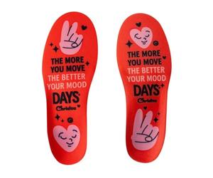 Christou 1910 Semelles anatomiques écologiques pour enfants avec soutien de la voûte plantaire, absorption des chocs et stabilisation du pied (Move Rouge, 23-25)