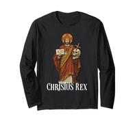 Christus Vincit Catholique Christ le Roi Sacré-Cœur Manche Longue