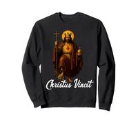 Christus Vincit Catholique Christ le Roi Sacré-Cœur Sweatshirt