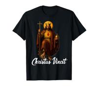 Christus Vincit Catholique Christ le Roi Sacré-Cœur T-Shirt