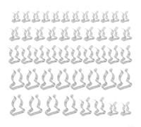 Chroavel Lot de 48 pinces à ressort en acier pour outils, taille 10/12/19 | Acier au manganèse, 4 tailles (10-25 mm), peut contenir des outils balais, râteaux, tuyaux, idéal pour l'organisation de