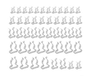 Chroavel Lot de 48 pinces à ressort en acier pour outils, taille 10/12/19 | Acier au manganèse, 4 tailles (10-25 mm), peut contenir des outils balais, râteaux, tuyaux, idéal pour l'organisation de