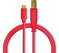 Chroma Cable USB-C red, Câble USB 2.0 de haute qualité (contacts USB dorés, noyau en ferrite, longueur 1,5m, câble adaptateur, attache velcro intégrée), Rouge