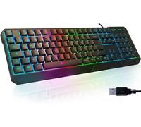 Chroma SPAIN Clavier Gamers QWERTY Filaire USB-Haute Performance-Clavier Éclairé Chromatique Gaming Noir RGB-PC,PS4 & Xbox One-Nouvelle Version