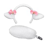 CHROMACRAFT 1 Bandeau Oreilles De Mouton Et 1 Pièce Queue, Accessoires De Cosplay, Accessoires De Costume d'animal, Accessoires De Costume De Fête