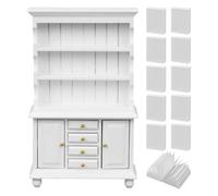 CHROMACRAFT 1 Mini Bibliothèque De Maison De Poupée, 10 Mini Livres, Bibliothèque De Poche 1:12, Meubles Miniatures en Bois, Accessoires De Maison De Poupée, Ornements De Modèles De Mini Meubles