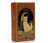 CHROMACRAFT 1 Paire De Cartes De Tarot De Chat, 78 Autocollants De Cartes De Tarot De Chat, Accessoires De Jeu De Société, Autocollants De Bagages Imperméables.