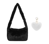 CHROMACRAFT 1 Sac À Bandoulière En Peluche Et 1 Pendentif, Sac À Bandoulière Grande Capacité, Sac À Bandoulière Mode, Sac À Bandoulière Mignon, Sac Pour Femme