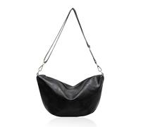 CHROMACRAFT 1 Sac En Cuir Pu Noir, Grand Sac À Bandoulière, Sac À Bandoulière Rétro Simple, Sac Polyvalent Pour Femme