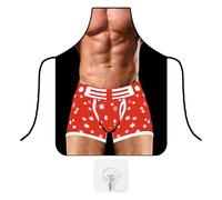 CHROMACRAFT 1 Tablier Rigolo Et 1 Crochet Transparent, Tablier Créatif Et Personnalisé, Tablier De Cuisine, Tablier Intéressant