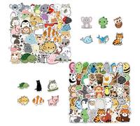 CHROMACRAFT 100 Autocollants d'animaux De Dessin Animé, Autocollants Mignons, Amusants, Récompenses pour Enfants, Décorations pour Cahiers et Téléphone