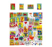 CHROMACRAFT 100 Autocollants Graffiti Artistiques, Multicolore, PVC Auto-Adhésif, Imperméables, Pour Divers Objets