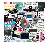 CHROMACRAFT 100 Autocollants sur Le Thème du Programmeur, Autocollants Personnalisés Créatifs, Peuvent Être Utilisés pour Décorer Les Skis, Les Bagages Et Les Ordinateurs Portables