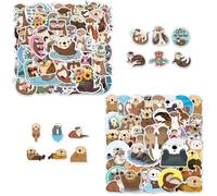 CHROMACRAFT 100 Feuilles D'Autocollants De Loutre De Dessin Animé, Autocollants De Loutre Mignons, Autocollants De Graffiti Imperméables, Autocollants De Scrapbooking, Autocollants De Décoration DIY