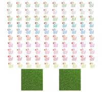 CHROMACRAFT 100 Mini Canards, 2 Mini Statues en Résine De Canard De Pelouse, Décorations d'animaux Qui Brillent dans Le Noir, Adaptées À La Décoration De Maisons De Poupées, De Paysages De Jardin