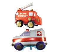 CHROMACRAFT 2 Ballons, Décoration De Fête De Vacances, Décoration Murale D'Ambiance De Fête, Jouets De Transport pour Enfants, Cadeaux d'anniversaire Créatifs.