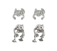 CHROMACRAFT 2 Paires De Boucles d'oreilles en Forme De Grenouille, Boucles d'oreilles Intéressantes, Boucles d'oreilles Animaux Créatives, Boucles d'oreilles Mignonnes