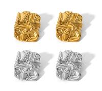CHROMACRAFT 2 Paires De Boucles d'oreilles Rectangulaires, Boucles d'oreilles Irrégulières, Boucles d'oreilles Mode Personnalisées, Boucles d'oreilles Géométriques, Boucles d'oreilles Simples