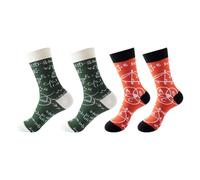 CHROMACRAFT 2 Paires De Chaussettes À Géométrie Fonctionnelle, Chaussettes Au Design Créatif, Chaussettes Personnalisées À La Mode, Cadeaux De Chaussettes, Chaussettes Intéressantes