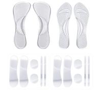 CHROMACRAFT 2 Paires De Chaussures À Talons Hauts, Semelles Intérieures En Silicone Et 2 Patchs Anti-Usure Trois En Un, Semelles Intérieures Antidérapantes, Accessoires Pour Chaussures