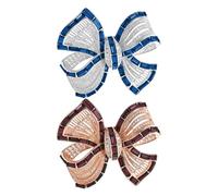 CHROMACRAFT 2 Pièces Broches À Nœud en Strass, Broches De Mode Rétro, Épingles À Robe Exquises, Épingles D'Accessoires Vestimentaires, Corsages pour Femmes, Adaptées Aux Filles, Aux Femmes