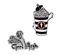 CHROMACRAFT 2 Pièces Broches Graffiti Créatives, Broches De Fête, Broches Décoratives, Broches Drôles, Broches Mignonnes