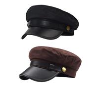 CHROMACRAFT 2 Pièces Chapeaux De Conduite, Chapeaux De Conduite en Coton, Chapeaux De Chauffeur De Taxi, Chapeaux De Cosplay, Chapeaux De Performance sur Scène, Accessoires De Costumes De Festival