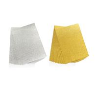 CHROMACRAFT 20 Cartes À Paillettes, Matériaux De Cartes De Bricolage, Carton pour La Décoration, Carton pour L'Artisanat, Artisanat en Papier pour Bricolage