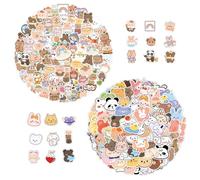 CHROMACRAFT 200 Autocollants Ours Mignons, Autocollants Graffitis De Dessins Animés, Autocollants pour Enfants, Peuvent Être Utilisés pour Décorer des Cahiers, des Bouteilles d'eau Et des Valises