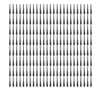 CHROMACRAFT 200 Pièces Pointes De Remplacement De Fléchettes, Pointes De Fléchettes en Plastique Noir, Pointes De Remplacement Durables, Accessoires De Fléchettes